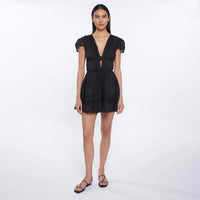 Peixoto Piper Mini Dress- Black-Hand In Pocket