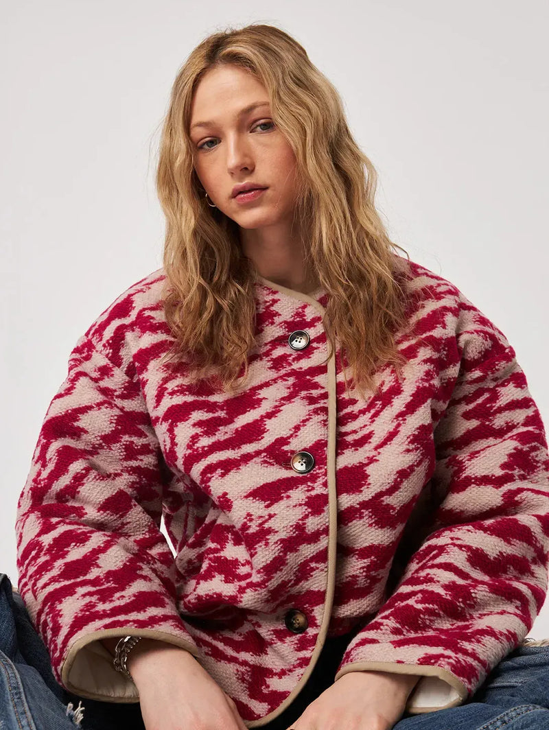 John & Jenn Quincy Jacket- Raspberry Swirl