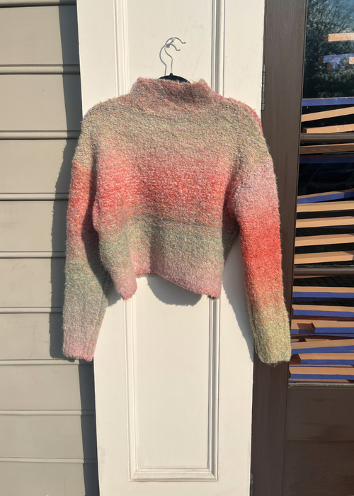 RD Style Nadette Long Sleeve Funnel Neck Pullover - Sunset ***FINAL SALE***-Hand In Pocket