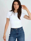 RD Style Roxi SS Tee- White-Hand In Pocket