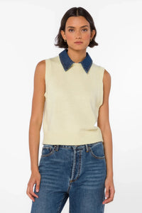 Velvet Heart Renier Tank - Lemon Chiffon-Hand In Pocket