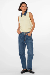 Velvet Heart Renier Tank - Lemon Chiffon-Hand In Pocket