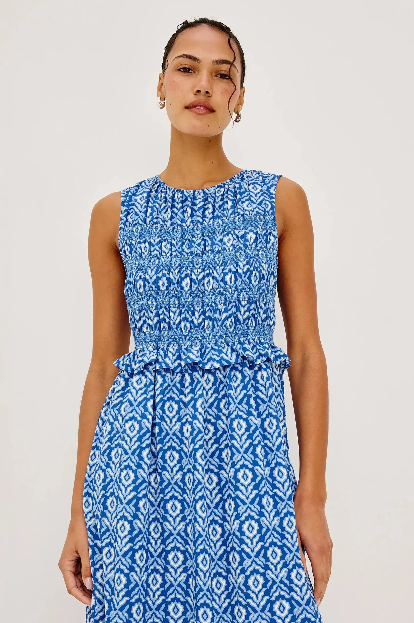 Rails Rialto Dress - Blue Ikat-Hand In Pocket