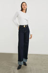 Rails Rodeo Belt- Black/Gold-Hand In Pocket