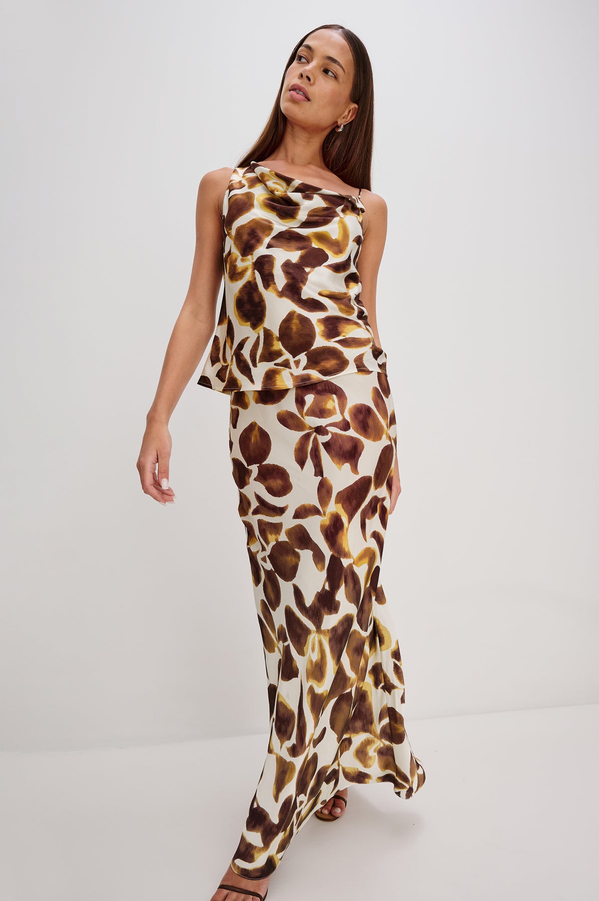Rails Romina Midi Skirt- Espresso Lily-Hand In Pocket