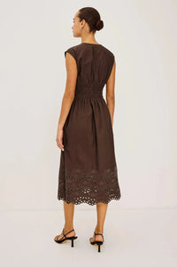 Rails Roxanne Dress - Espresso-Hand In Pocket