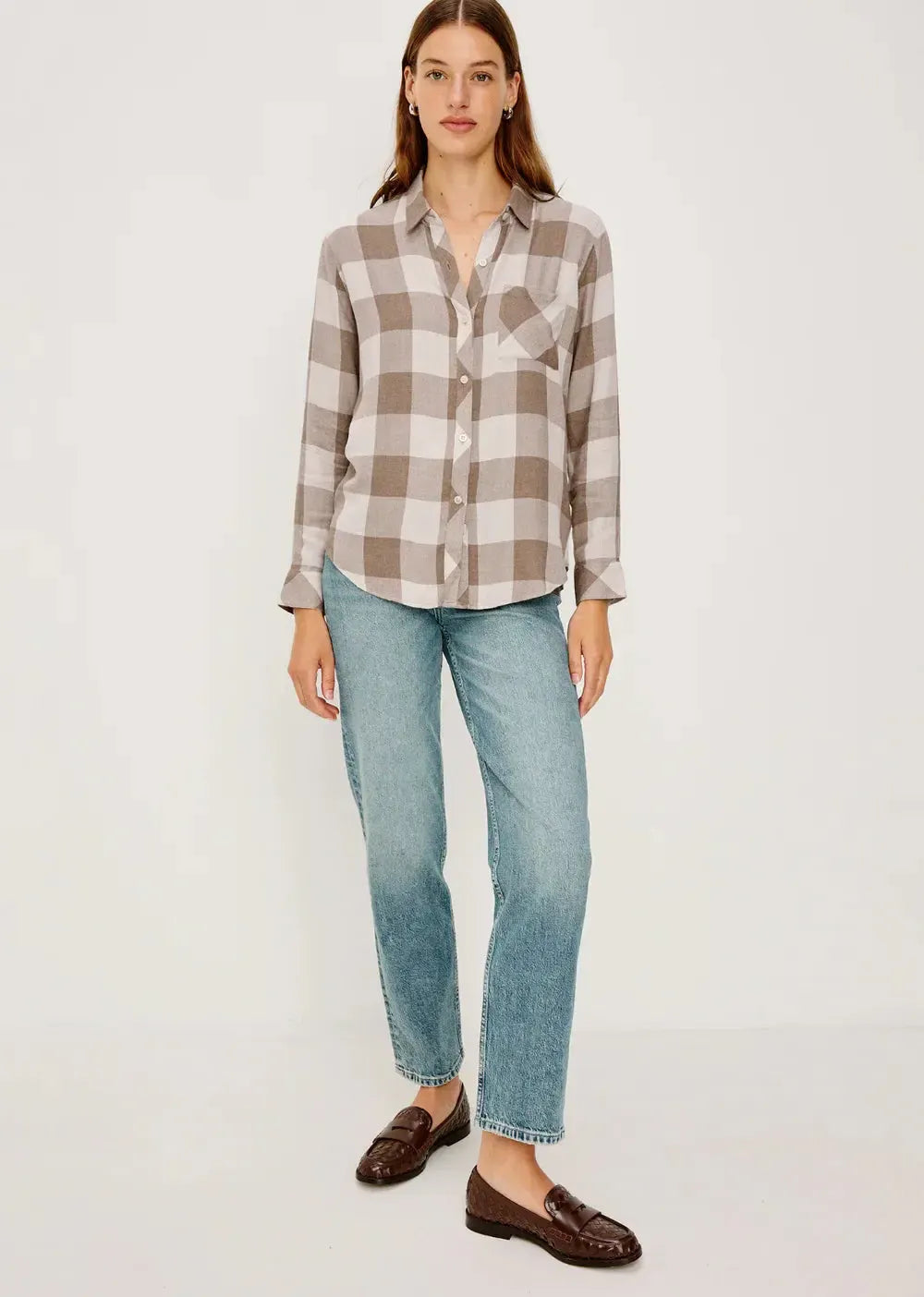 Rails Hunter Shirt - Dove Brown-Hand In Pocket