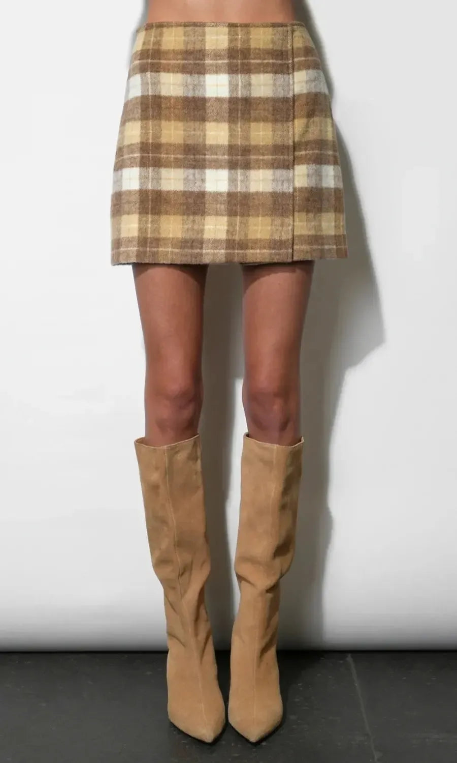 Greylin Rowan Wrap Mini Skirt - Lemon-Hand In Pocket