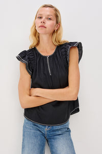 Rails Sable Top- Black-Hand In Pocket