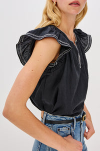 Rails Sable Top- Black-Hand In Pocket
