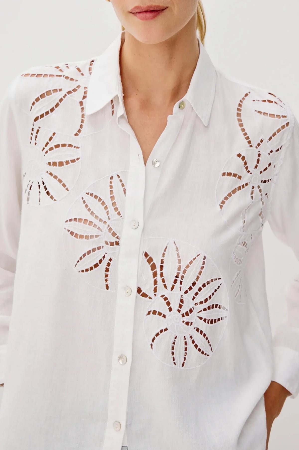 Rails Samar Top- White-Hand In Pocket