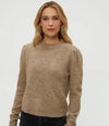Michael Stars Genova Puff Sleeve PO - Dk Oatmeal