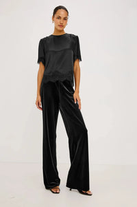Rails Sonora Satin Blouse - Black-Hand In Pocket