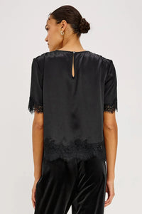 Rails Sonora Satin Blouse - Black-Hand In Pocket