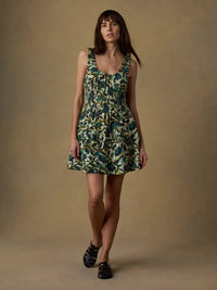 Faherty Montecito Linen Mini Dress - Tropics-Hand In Pocket