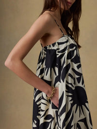 Faherty Coastal Poplin Kaua Dress - Garden Sonata-Hand In Pocket