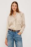 Rails Spencer Blouse-Bronze Stripe