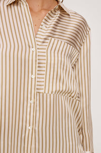 Rails Spencer Blouse-Bronze Stripe
