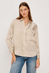Rails Spencer Blouse-Bronze Stripe