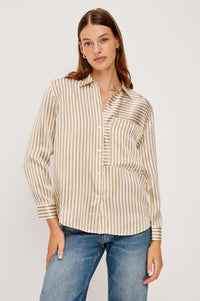 Rails Spencer Blouse-Bronze Stripe