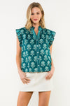 THML Amelia Ruffle Sleeve Blouse-Hand In Pocket