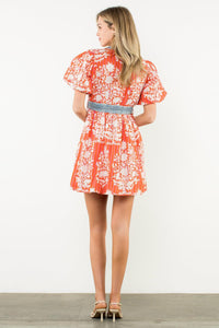 THML Harper Tie Waist Dress-Hand In Pocket
