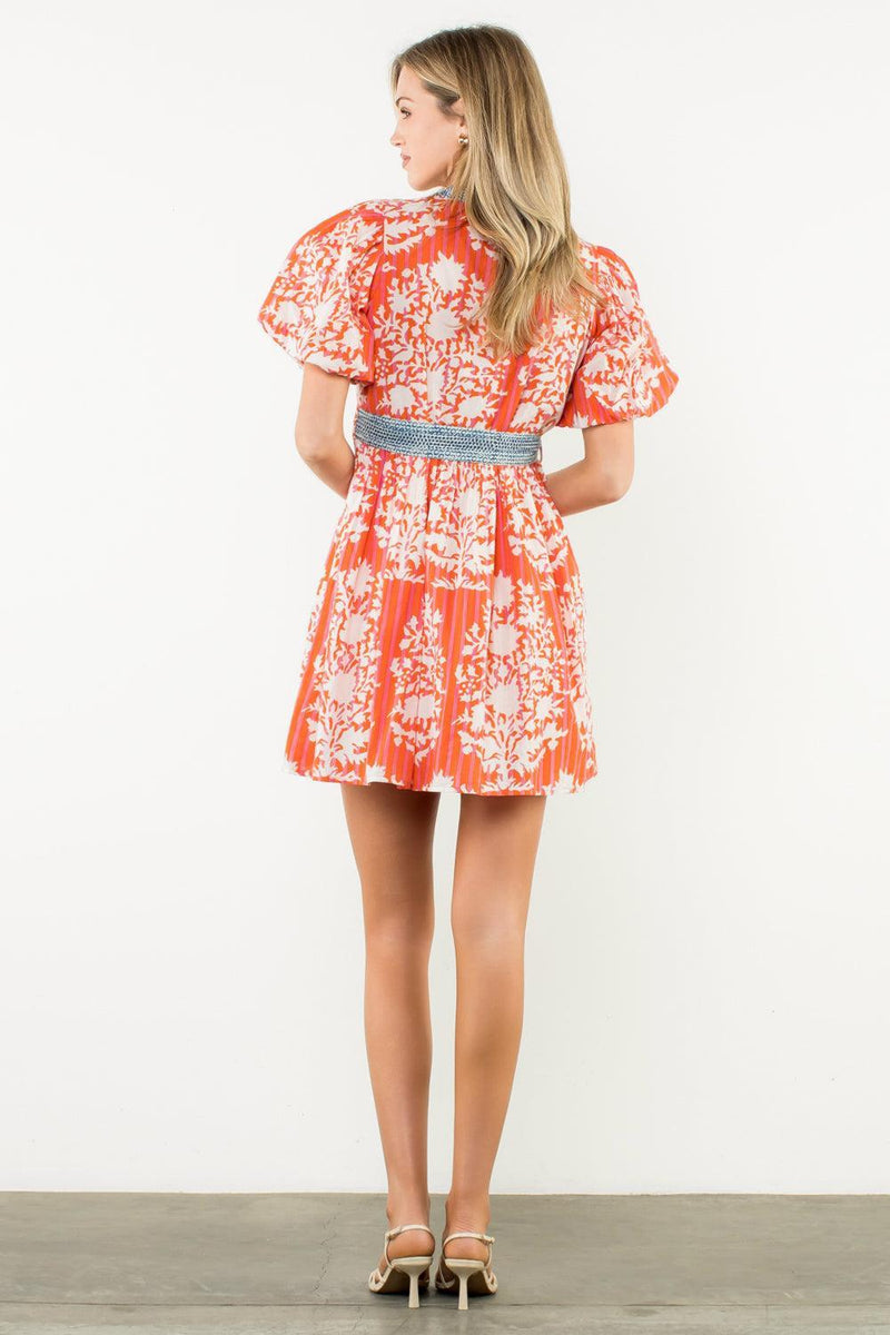 THML Harper Tie Waist Dress-Hand In Pocket