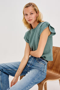 Rails Stasia SS Sweater- Teal