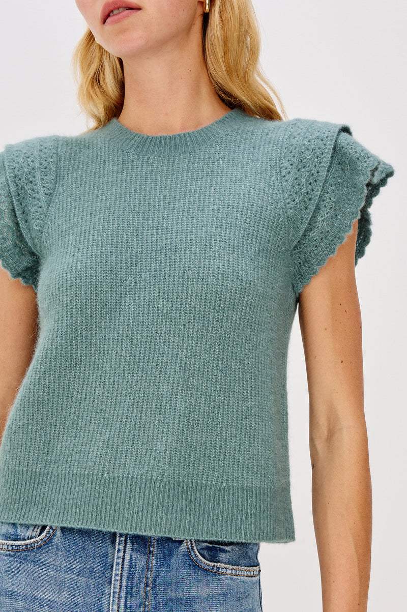 Rails Stasia SS Sweater- Teal