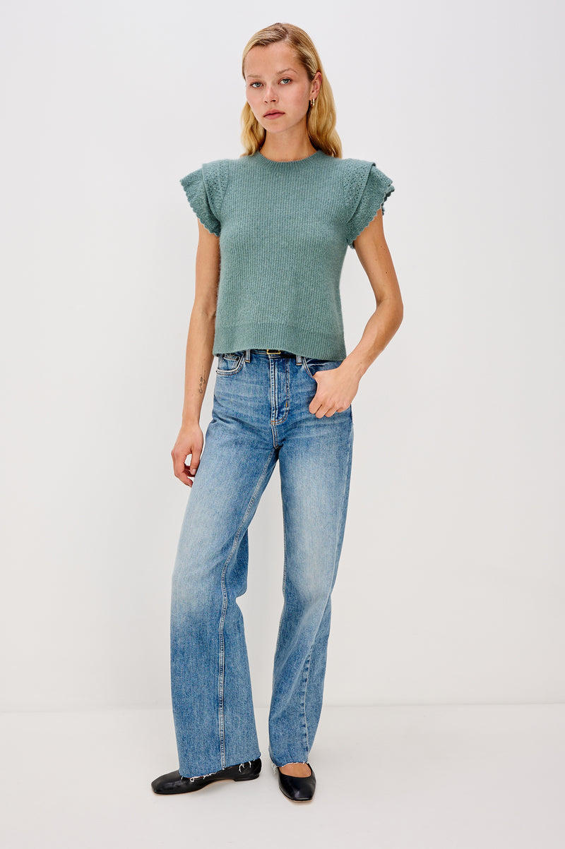 Rails Stasia SS Sweater- Teal