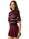 Steve Madden Ketra Sweater-Wine-Hand In Pocket
