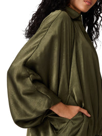 Steve Madden Aspen Jacket - Dark Olive-Hand In Pocket