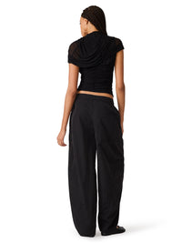 Steve Madden Kerry Mesh Top - Black-Hand In Pocket