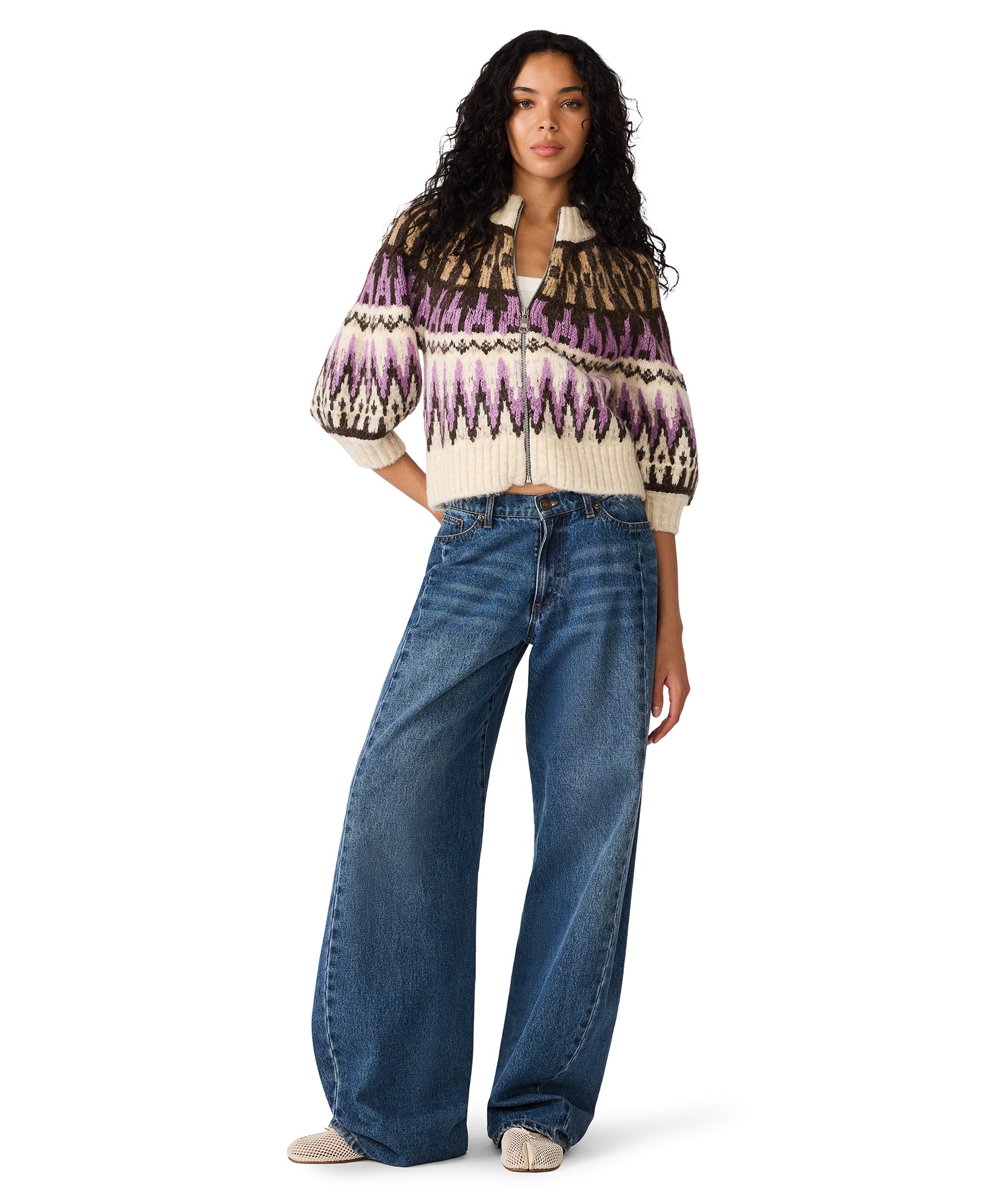 Steve Madden Adley Sweater - Multi-Hand In Pocket
