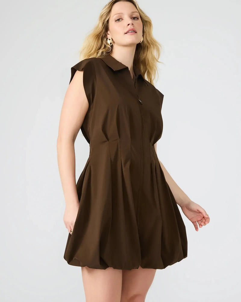 Steve Madden Dyanne Dress - Dark Espresso-Hand In Pocket