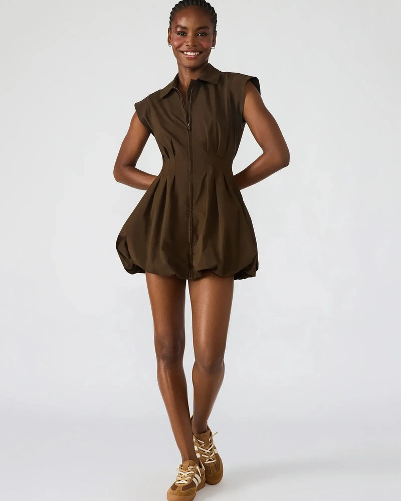 Steve Madden Dyanne Dress - Dark Espresso-Hand In Pocket
