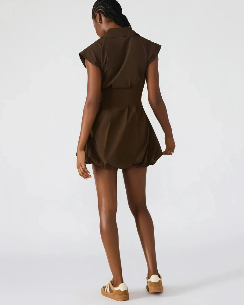 Steve Madden Dyanne Dress - Dark Espresso-Hand In Pocket