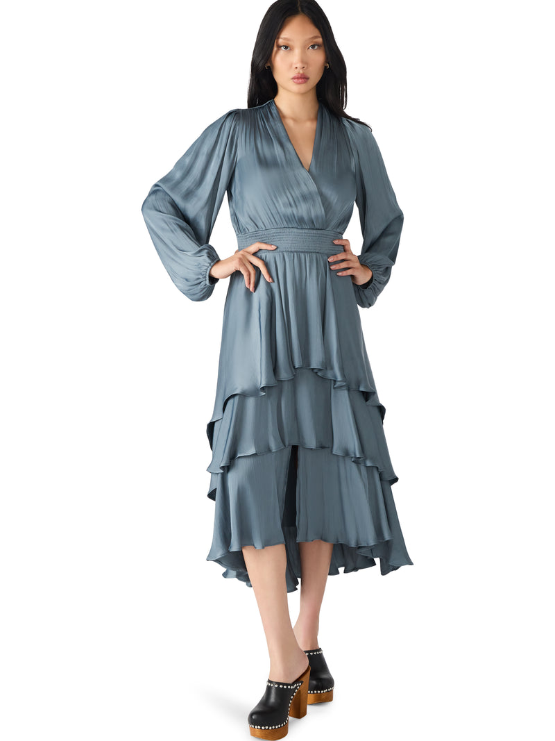 Steve Madden Bei Dress- Cloud Grey-Hand In Pocket
