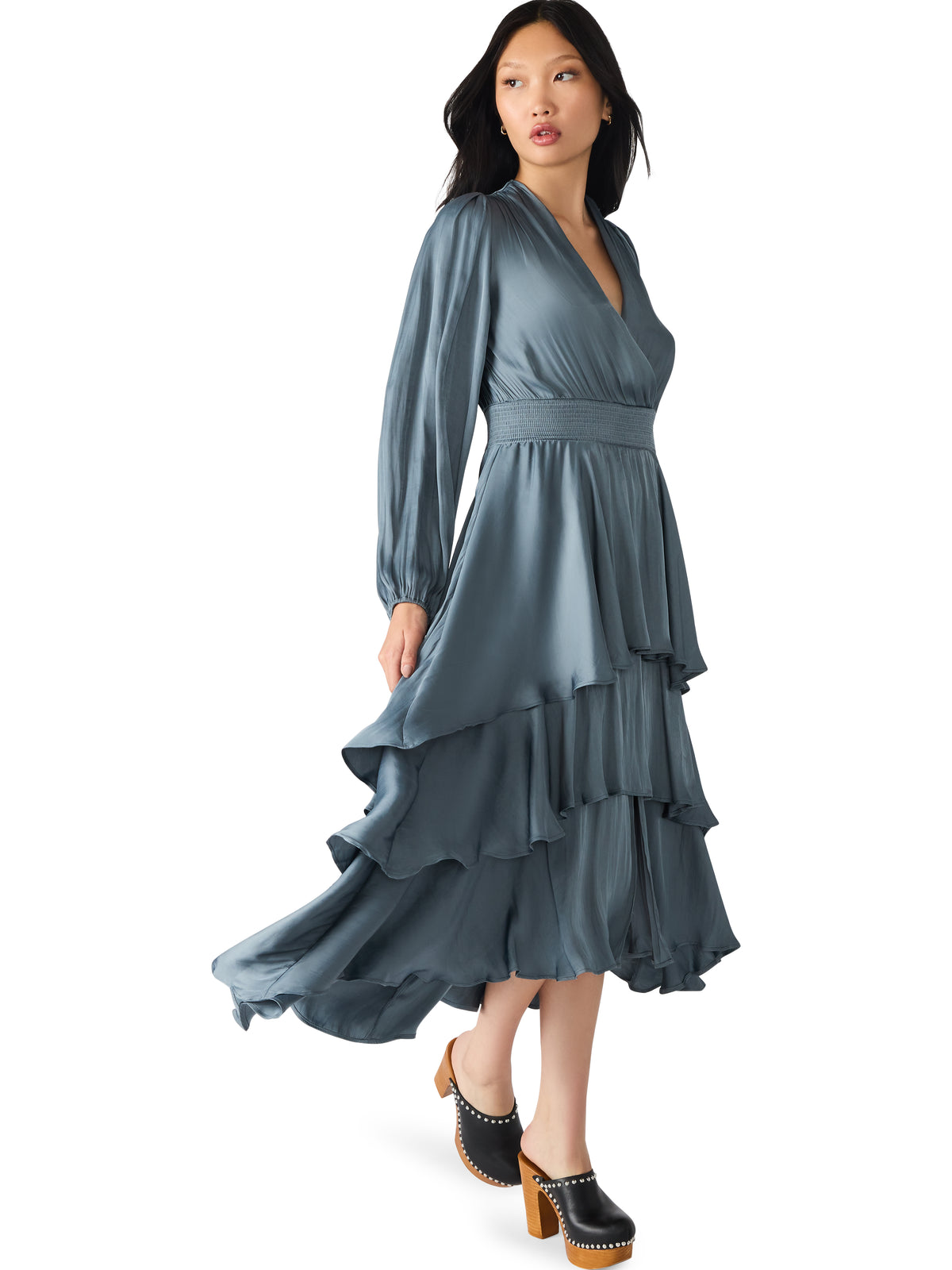 Steve Madden Bei Dress- Cloud Grey-Hand In Pocket