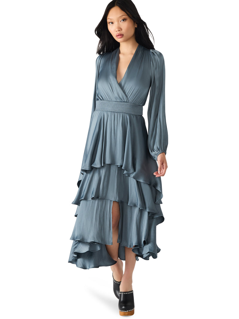 Steve Madden Bei Dress- Cloud Grey-Hand In Pocket