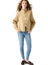 Steve Madden Kaylee Jacket- Khaki-Hand In Pocket