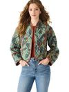 Steve Madden Adalynn Jacket- Dk Sage-Hand In Pocket
