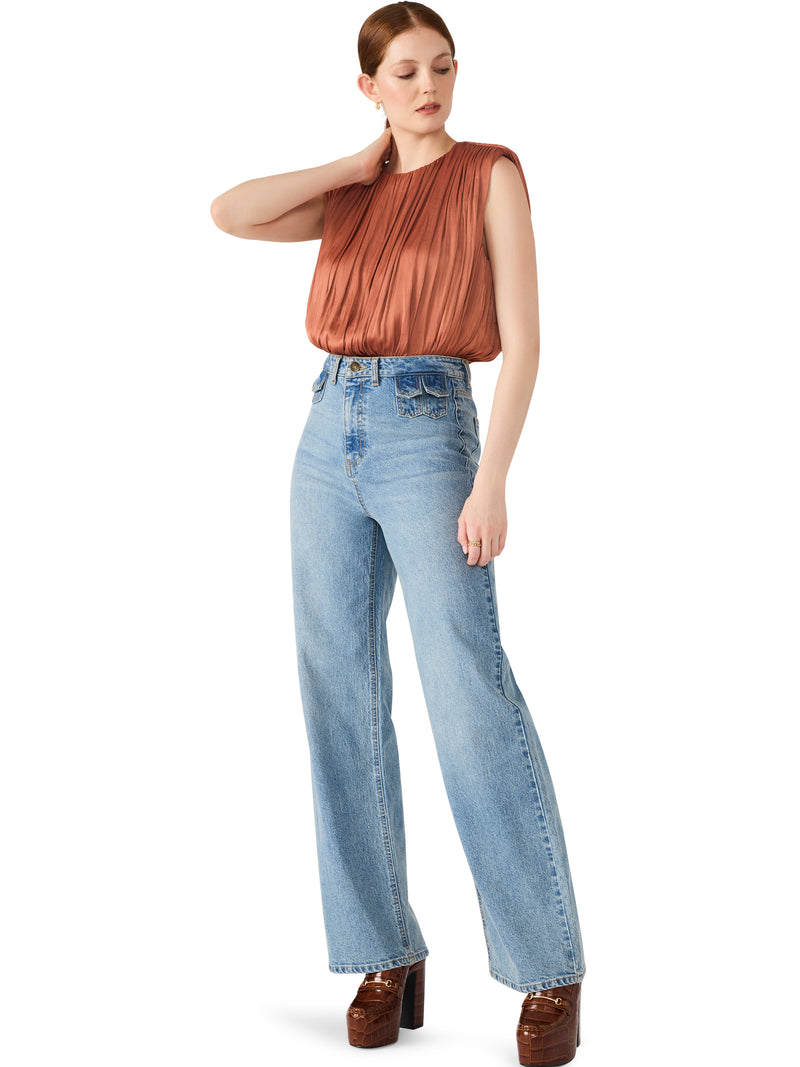 Steve Madden Milana Top- Copper-Hand In Pocket