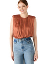 Steve Madden Milana Top- Copper-Hand In Pocket