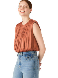 Steve Madden Milana Top- Copper-Hand In Pocket