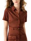Steve Madden Joliana Dress- Dark Fig-Hand In Pocket