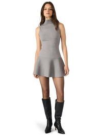 Steve Madden Breslin Sweater Dress- Grey-Hand In Pocket