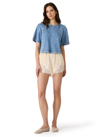 Steve Madden Jesse Top - Storm Blue-Hand In Pocket