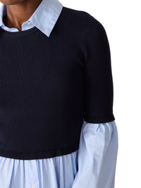 Steve Madden Lenny Knit Top - Midnight-Hand In Pocket