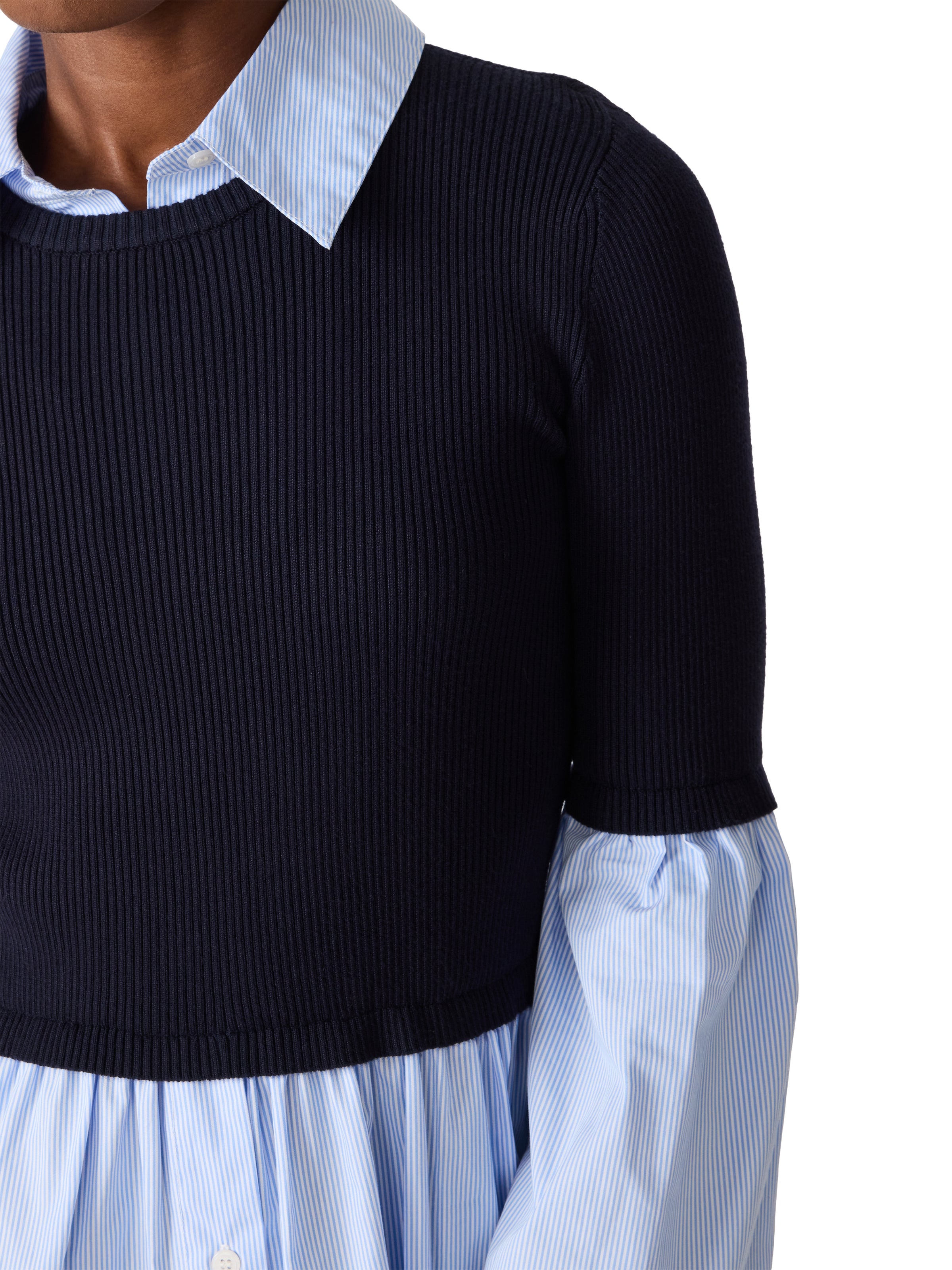Steve Madden Lenny Knit Top - Midnight-Hand In Pocket
